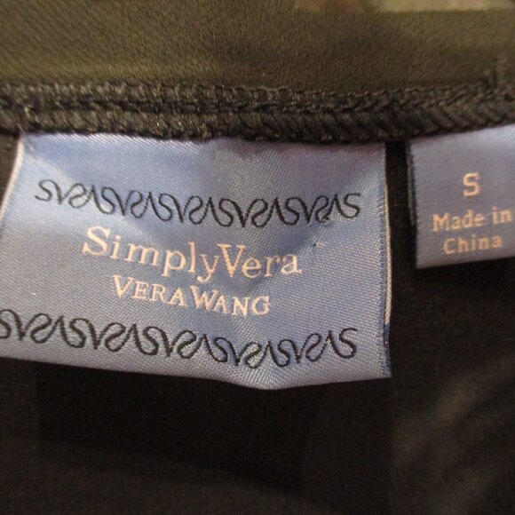 Simply Vera Vera Wang NEW Woman Small Black Travel Vacation Sleeveless Dress - Picture 9 of 11